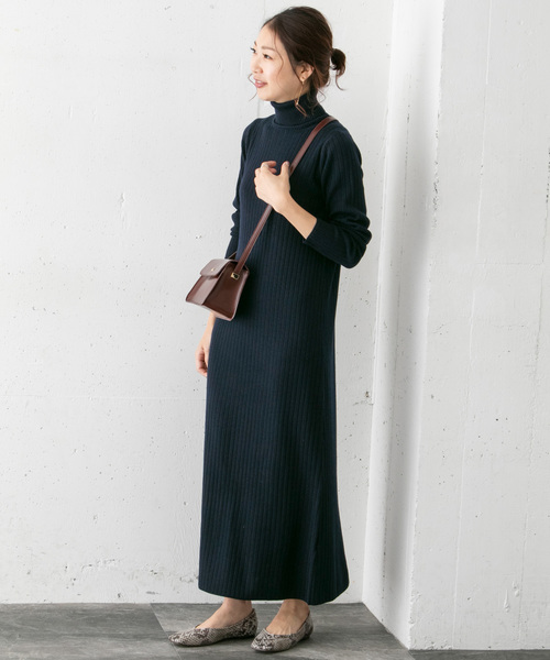 リブタートルマキシニットワンピース ワンピース Urban ワンピース Urban Research Rosso Women アーバンリサーチ Rosso ロッソ のファッション