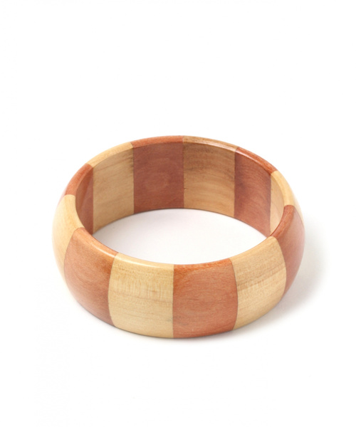 Lakole バングル リストバンド Lakole ラコレ のファッション 配色ウッドバングル バングル リストバンド アクセサリー セール