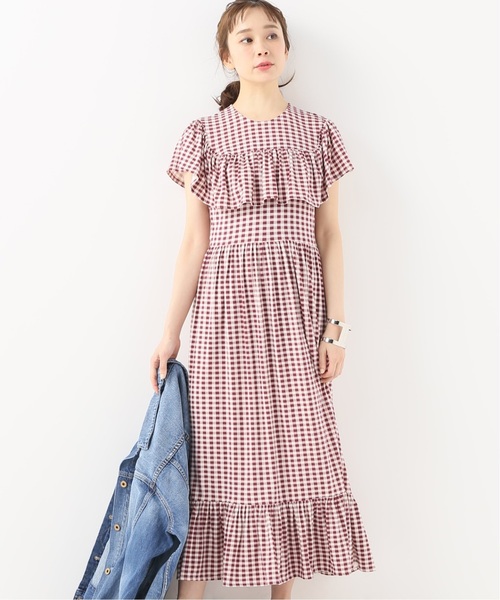 セール Und Baum Und Pferdgarten ワンピース チェックロングドレス ワンピース Spick Spick Span スピックアンドスパン のファッション