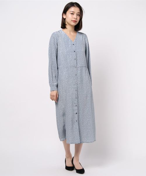 Te ワンピース ワンピースデシンドットドロストワンピース ワンピース Te Chichi テチチ のファッション