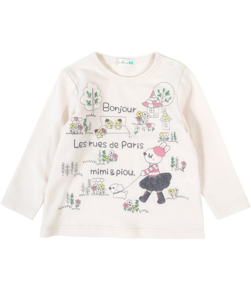 トップス スウェットイラスト刺繍 ミニミニ裏毛トレーナー スウェット Kp ケーピー のファッション