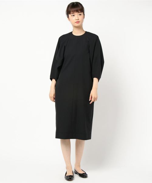 セール No 8 Room ワンピース No 8 Black ダブルギャザースリーブワンピース ワンピース ワンピース Babylone バビロン のファッション