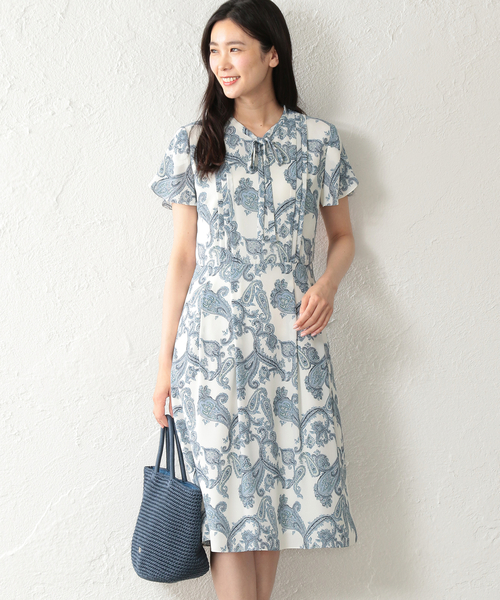 セール ペイズリー更紗 ワンピース ワンピース ワンピース ワンピース Amaca アマカ のファッション 超大特価短納期 の夏セール 開催中max80 Offの