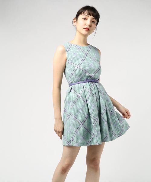 セール Wk18 Robe By チェックワンピース ワンピース To B B By ワンピース Agnes B トゥービーバイアニエスベー のファッション