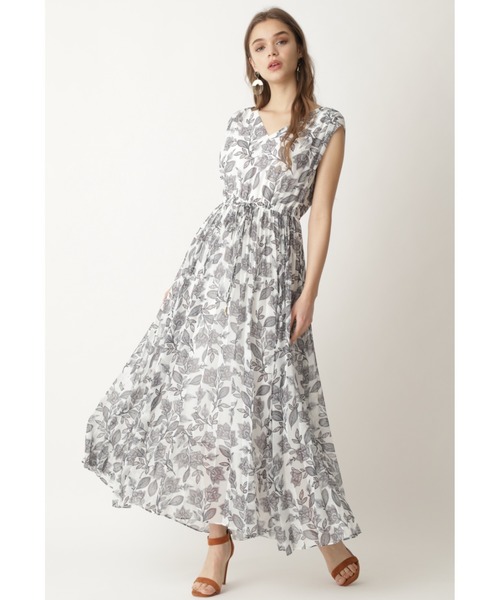 セール ワンピース サラサプリントプリーツワンピース ワンピース Pinky Dianne ピンキーアンドダイアン のファッション