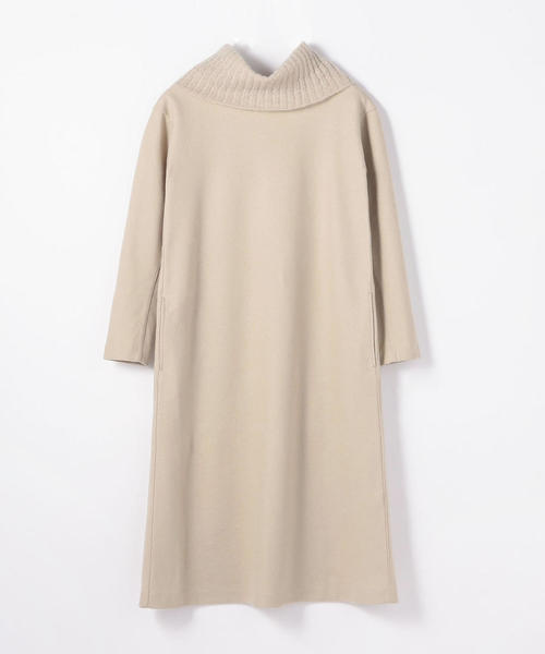 原価割れsale の セール ワンピース ウールモヘヤコンビ ハイネックロングワンピース ワンピース Des Des Pres デ プレ のファッション当日出荷の