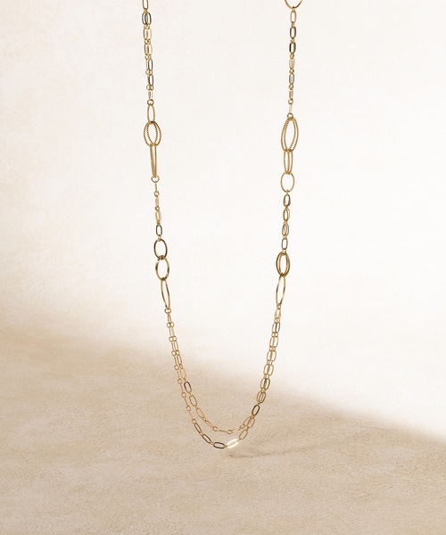 Bloom ブルーム ネックレス アクセサリー 90cm デザイン ロングネックレス イエロー ネックレス Bloom ブルーム のファッション