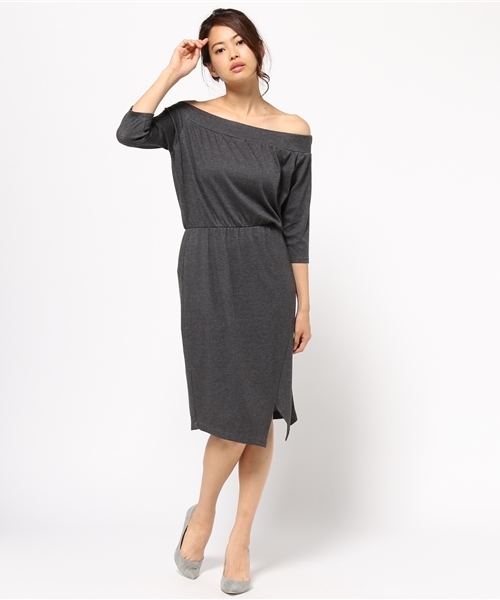 セール In テンセルハーフミラノオフショルダー5分袖ワンピース ワンピース Tite In ワンピース The Store ティテ ワンピース インザ ストア のファッション