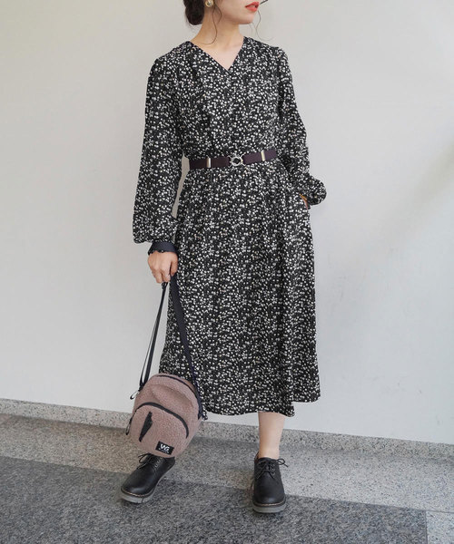 セール ワンピース ワンピース 総柄プリントワンピース ワンピース 179 Wg イチナナキュウダブルジー のファッション