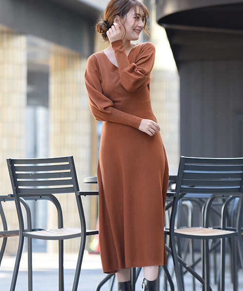 セール ワンピース Droite Web別注 ワンピース ニットワンピース ワンピース Droite Lautreamont ドロワット ロートレアモン のファッション