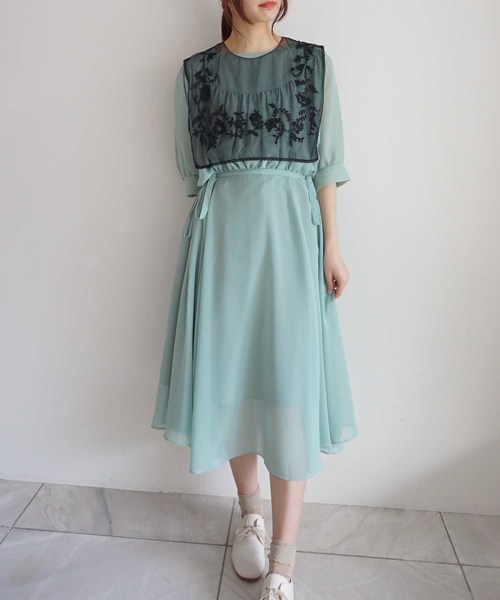 ワンピース ワンピース夜のガーデンワンピース ワンピース Haupia ハウピア のファッション