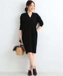 B:MING by BEAMS | ビーミング by ビームス / サカリバVネックワンピース 17AW(ワンピース)