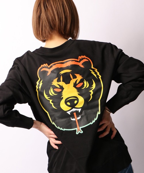 デスアダー 両面プリント トップス ビッグシルエット スウェット 裏毛スウェットトレーナー スウェット Mishka ミシカ のファッション Mishka