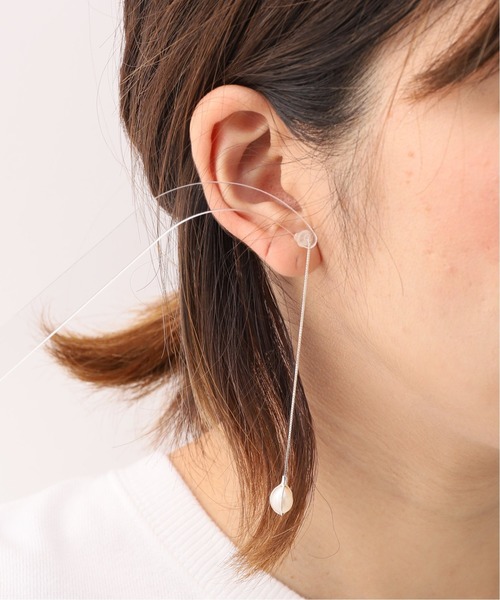 Mature Frameworkマチュール フレームワークのKNOBBLY パールドロップピアス ピアス片耳用 WEAR