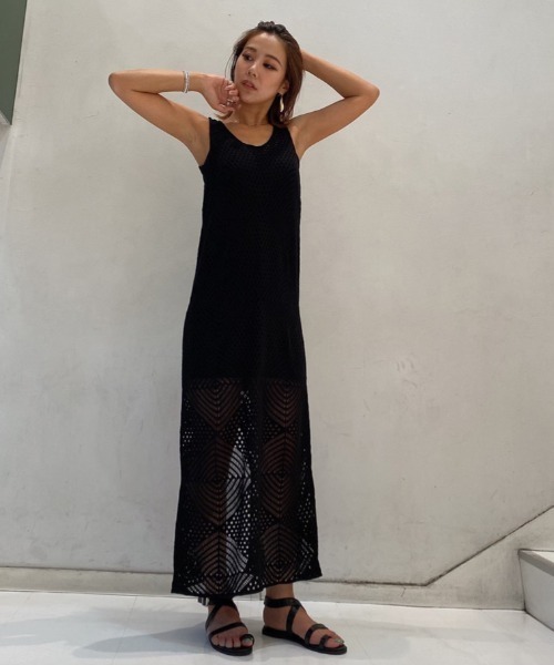 ワンピース ワンピースクロシェ風ノースリワンピース ワンピース Egoist エゴイスト のファッション