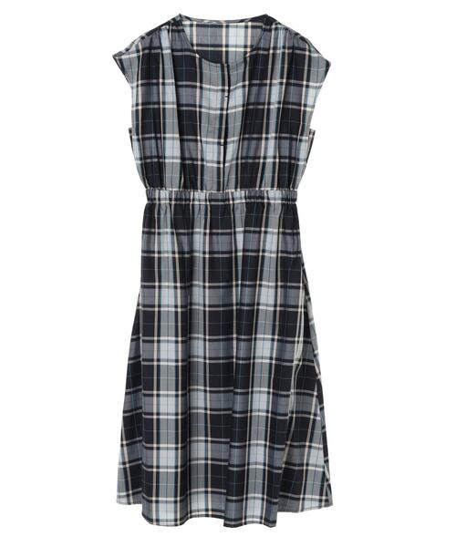 セール ワンピース 春夏 チェック柄ギャザーワンピース ワンピース ワンピース Yecca Yecca Vecca イェッカヴェッカ のファッション 大感謝セール の 激安店舗 の