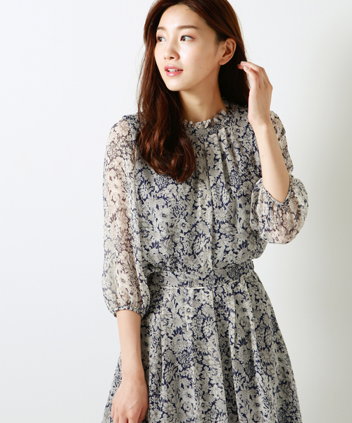 セール リバティプリント Luna Meadow ブラウス シャツ Meadow ブラウス シャツ ブラウス Amaca アマカ のファッション