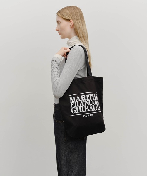 MARITHE + FRANCOIS GIRBAUD(マリテフランソワジルボー)の「CLASSIC LOGO ECO BAG(エコバッグ/サブバッグ・レディース・ナチュラル・フリー)」の9枚目の写真