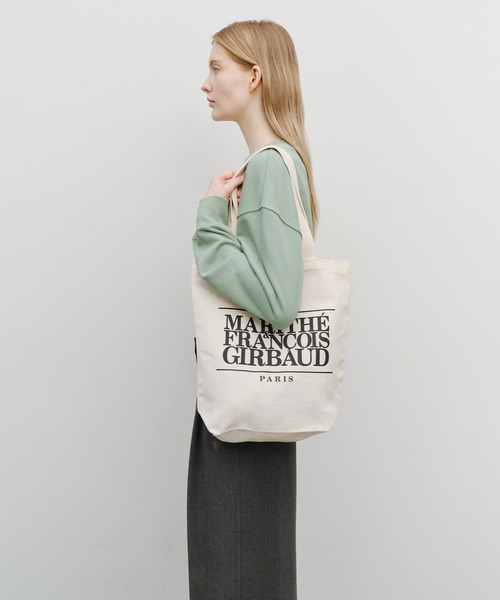 MARITHE + FRANCOIS GIRBAUD(マリテフランソワジルボー)の「CLASSIC LOGO ECO BAG(エコバッグ/サブバッグ・レディース・ナチュラル・フリー)」の3枚目の写真