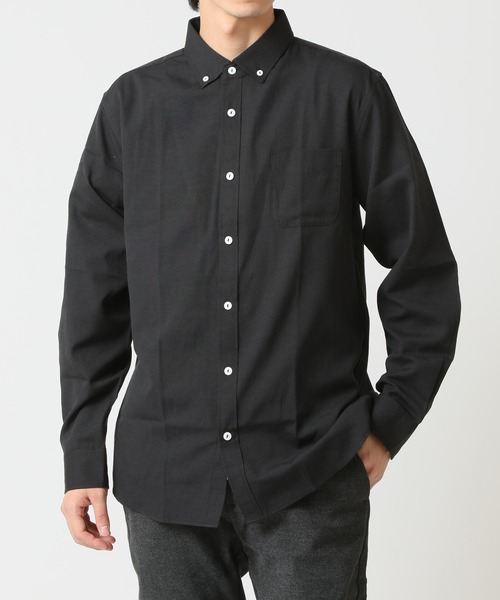 ARCADE(アーケード)の「ボタンダウン オックスフォードシャツ/選べるマルチ釦&ノーマル釦(シャツ/ブラウス・メンズ・ブラック系1/ネイビー系1/サックスブルー系1/サックスブルー系2/ホワイト系1/ホワイト系2/ブラック系2/ネイビー系2・M/L/LL)」の3枚目の写真