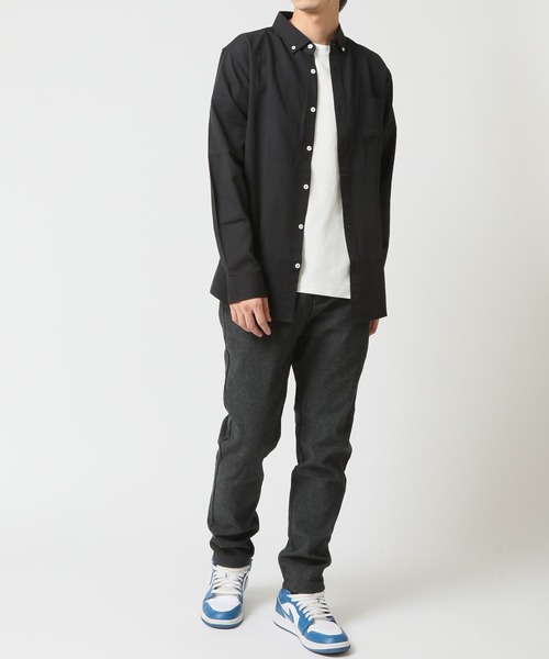 ARCADE(アーケード)の「ボタンダウン オックスフォードシャツ/選べるマルチ釦&ノーマル釦(シャツ/ブラウス・メンズ・ブラック系1/ネイビー系1/サックスブルー系1/サックスブルー系2/ホワイト系1/ホワイト系2/ブラック系2/ネイビー系2・M/L/LL)」の16枚目の写真