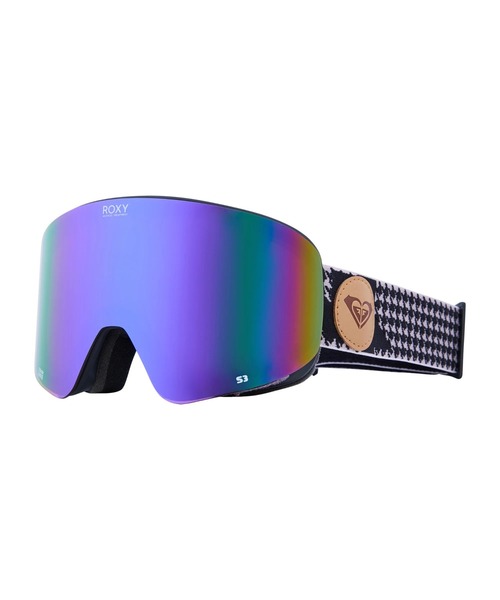 ROXY(ロキシー)の「FEELIN COLOR LUXE AF/ロキシースキースノーボードギア(ゴーグル)(スポーツグッズ・レディース・ブラック系その他/ブラック/ライラック・FREE)」の3枚目の写真