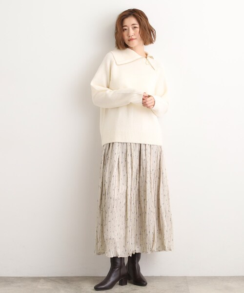 grove(グローブ)の「花柄アソートプリーツスカート(スカート・レディース・ベージュ系その他4/ブラック/ブラック系その他・02/03/05/04/01)」の15枚目の写真