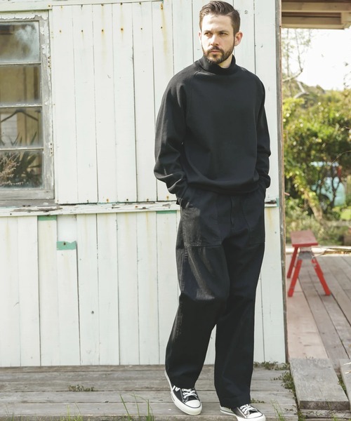 MR.OLIVE（ミスターオリーブ）の「【MR.OLIVE/ミスターオリーブ】RINSE WASH 12oz CRUNCH DEINIM /UTILITY PANTS（デニムパンツ・メンズ・ブラック/インディゴブルー・S/M）」の3枚目の写真