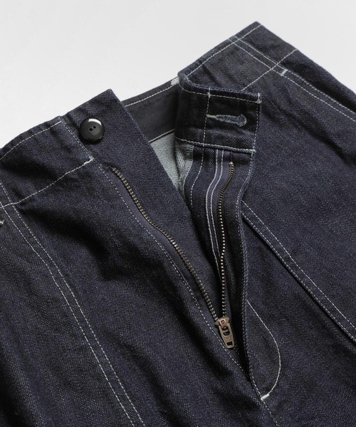 MR.OLIVE（ミスターオリーブ）の「【MR.OLIVE/ミスターオリーブ】RINSE WASH 12oz CRUNCH DEINIM /UTILITY PANTS（デニムパンツ・メンズ・ブラック/インディゴブルー・S/M）」の7枚目の写真