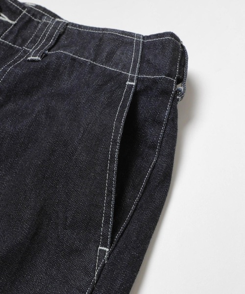 MR.OLIVE（ミスターオリーブ）の「【MR.OLIVE/ミスターオリーブ】RINSE WASH 12oz CRUNCH DEINIM /UTILITY PANTS（デニムパンツ・メンズ・ブラック/インディゴブルー・S/M）」の8枚目の写真