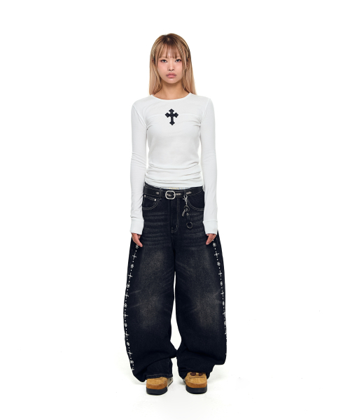 AAKAM(アーカム)の「AKM CROS2 Long Sleeve (White)(Tシャツ/カットソー・レディース・その他・1/2)」の11枚目の写真