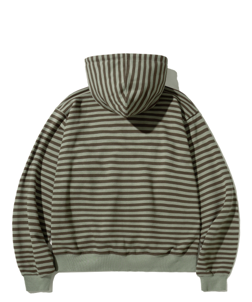 F.ILLUMINATE(フィルミネイト)の「シンボルストライプフードジップアップ-カーキ(パーカー・レディース・その他・SMALL/MEDIUM/LARGE)」の3枚目の写真