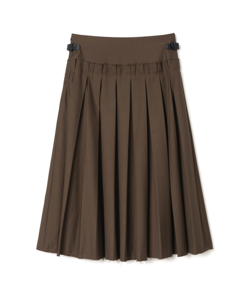 MILLO WOMEN（ミロウーマン）の「バックルプリーツスカート[ブラウン]（スカート・レディース・その他・SMALL/MEDIUM）」の2枚目の写真