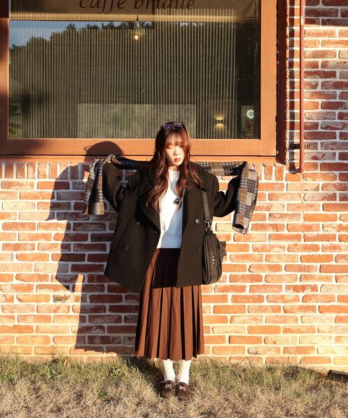 MILLO WOMEN（ミロウーマン）の「バックルプリーツスカート[ブラウン]（スカート・レディース・その他・SMALL/MEDIUM）」の10枚目の写真