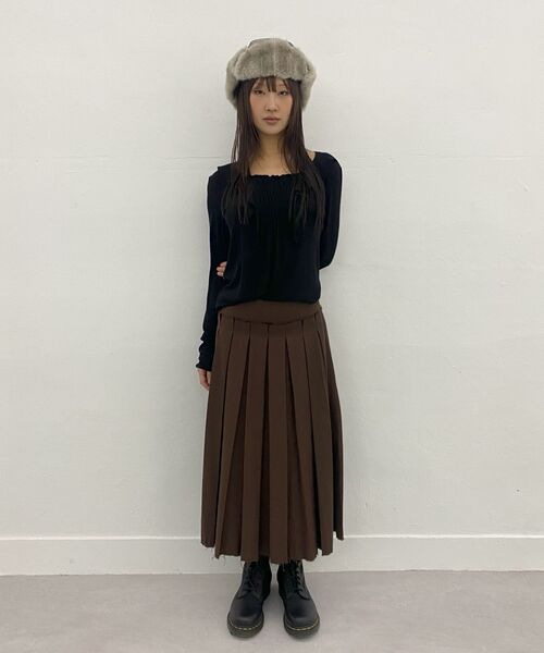 MILLO WOMEN（ミロウーマン）の「バックルプリーツスカート[ブラウン]（スカート・レディース・その他・SMALL/MEDIUM）」の12枚目の写真