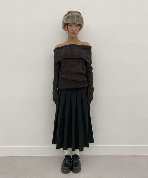 MILLO WOMEN（ミロウーマン）の「バックルプリーツスカート[ブラウン]（スカート・レディース・その他・SMALL/MEDIUM）」の14枚目の写真