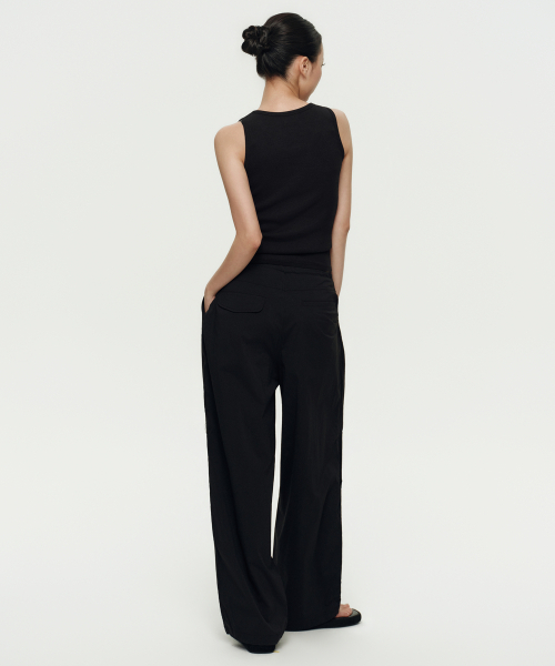 MUSINSA STANDARD WOMAN（ムシンサスタンダードウーマン）の「ウィメンズパラシュートパンツ[ブラック]（スウェットパンツ・レディース・その他・30/24/26/28/22）」の3枚目の写真