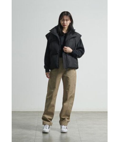 MUSINSA STANDARD WOMAN（ムシンサスタンダードウーマン）の「ウィメンズクロップフードパーカースウェットシャツ[ブラック]（パーカー・レディース・その他・SMALL/MEDIUM/LARGE/X-SMALL）」の11枚目の写真