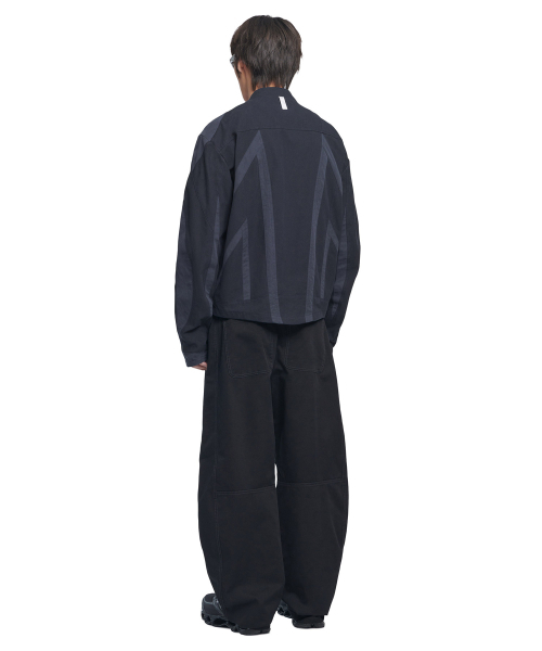 NOMANUAL(NOMANUAL)の「MULTI LINE MOTO JACKET - DARK NAVY(ナイロンジャケット・レディース・その他・SMALL/MEDIUM/LARGE)」の4枚目の写真