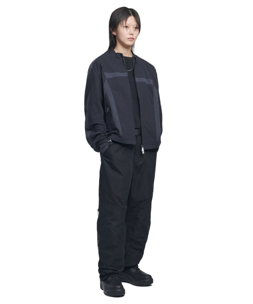 NOMANUAL(NOMANUAL)の「MULTI LINE MOTO JACKET - DARK NAVY(ナイロンジャケット・レディース・その他・SMALL/MEDIUM/LARGE)」の5枚目の写真