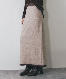 ANOTHER S | MIXミニループヤーン配色ニットスカート(スカート)