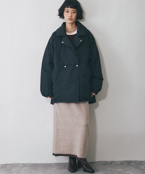 ANOTHER S（アナザーエス）の「MIXミニループヤーン配色ニットスカート（スカート・レディース・チャコールグレー/ブラウン/ベージュ・FREE）」の9枚目の写真