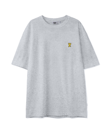 シグニチャーキキワッペン半袖Tシャツライトグレー