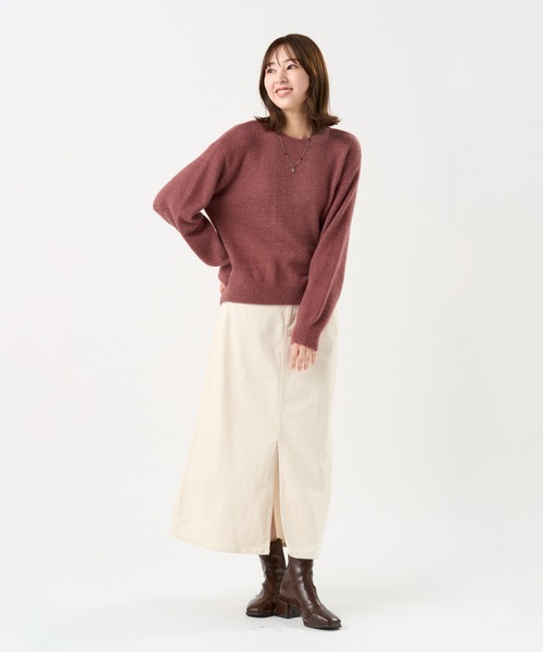 TOKYO SHIRTS（トウキョウシャツ）の「【Pitta Re:)】  ラメフェザー プルオーバー（ニット/セーター・レディース・ブルー/エンジ/ネイビー・M/L）」の16枚目の写真