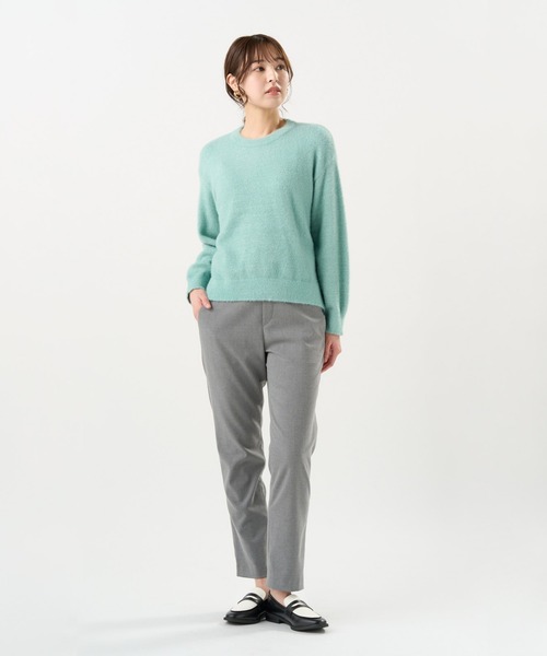 TOKYO SHIRTS（トウキョウシャツ）の「【Pitta Re:)】  ラメフェザー プルオーバー（ニット/セーター・レディース・ブルー/エンジ/ネイビー・M/L）」の10枚目の写真