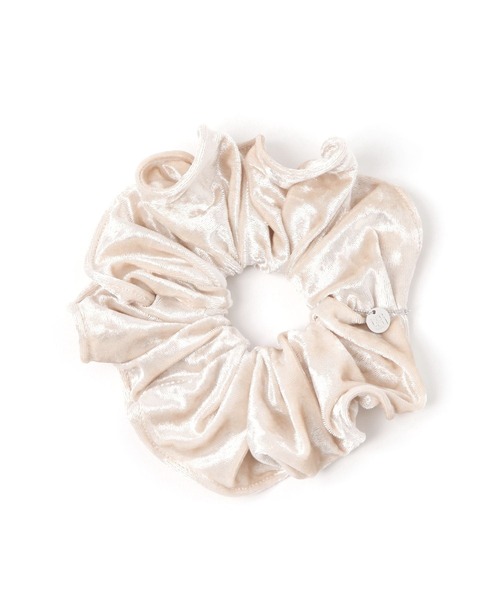 Heather（ヘザー）の「ボリュームベロアシュシュ　608743（シュシュ・レディース・アイボリー/ブラック・ONE SIZE）」の6枚目の写真