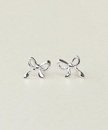 NOIR DE POUPEE | 【WEB限定】silver925 ミニリボンピアス(ピアス（両耳用）)