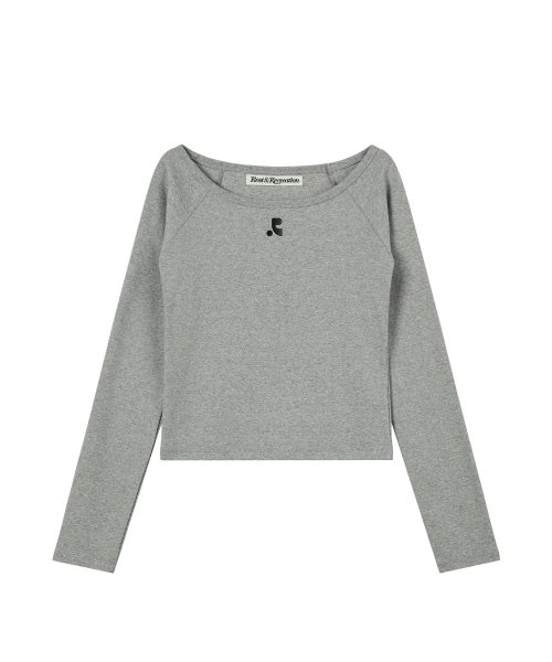 Rest&Recreation(レストアンドレクリエーション)の「U-NECK RAGLAN TOP - GREY(Tシャツ/カットソー・レディース・グレー・ONE)」の5枚目の写真