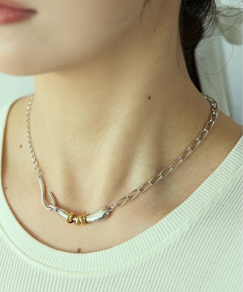 LAPUIS(ラピュイ)の「LAPUIS(ラピュイ) Flow Coil choker(チョーカー・レディース・マルチ/ゴールド・FREE)」の10枚目の写真