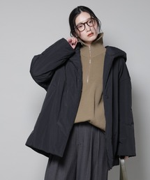 NANO universe | ETHERMALOFT(R)AEROGEL 中綿フードコクーンコート(ナイロンジャケット)